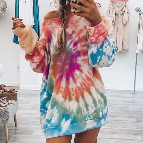 Calm Chaos Dress - Coral - Picture 2 of 5